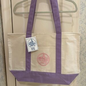 Trader Joe's LARGE Lavender
Tote Bag NWT, 2026 Limited edition